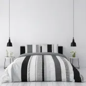 Drap housse uni 100% Coton 57 fils grand bonnet 30 cm - idéal pour s'accorder à vos housses de couette montagne - confort
