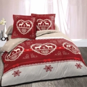 Drap housse uni 100% Coton 57 fils grand bonnet 30 cm - idéal pour s'accorder à vos housses de couette montagne - confort