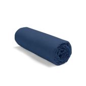 Drap housse uni 100% Coton 57 fils grand bonnet 30 cm - idéal pour s'accorder à vos housses de couette montagne - confort