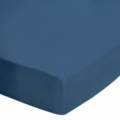 Drap housse uni 100% Coton 57 fils grand bonnet 30 cm - idéal pour s'accorder à vos housses de couette montagne - confort