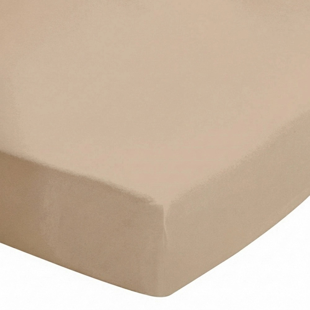 Drap housse uni 100% Coton 57 fils grand bonnet 30 cm - idéal pour s'accorder à vos housses de couette montagne - confort