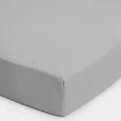 Drap housse uni 100% Coton 57 fils grand bonnet 30 cm - idéal pour s'accorder à vos housses de couette montagne - confort