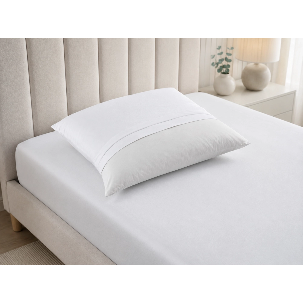 Lot de 2 Sous-Taies d’Oreiller 100% Coton – Protection Durable, Douceur Naturelle et Entretien Facile pour Oreillers Hygiéniques