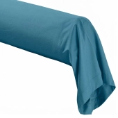 Taie de traversin 45x185 cm en percale de coton 80 fils/cm² - Couelur grand teint, Oeko-Tex