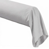 Taie de traversin 45x185 cm en percale de coton 80 fils/cm² - Couelur grand teint, Oeko-Tex