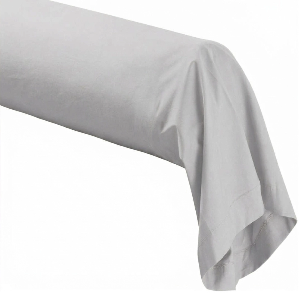 Taie de traversin 45x185 cm en percale de coton 80 fils/cm² - Couelur grand teint, Oeko-Tex