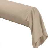 Taie de traversin 45x185 cm en percale de coton 80 fils/cm² - Couelur grand teint, Oeko-Tex
