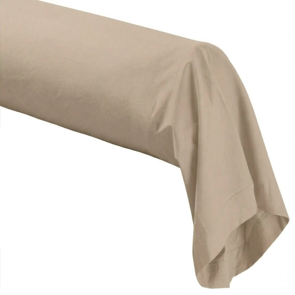 Taie de traversin 45x185 cm en percale de coton 80 fils/cm² - Couelur grand teint, Oeko-Tex