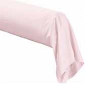 Taie de traversin 45x185 cm en percale de coton 80 fils/cm² - Couelur grand teint, Oeko-Tex