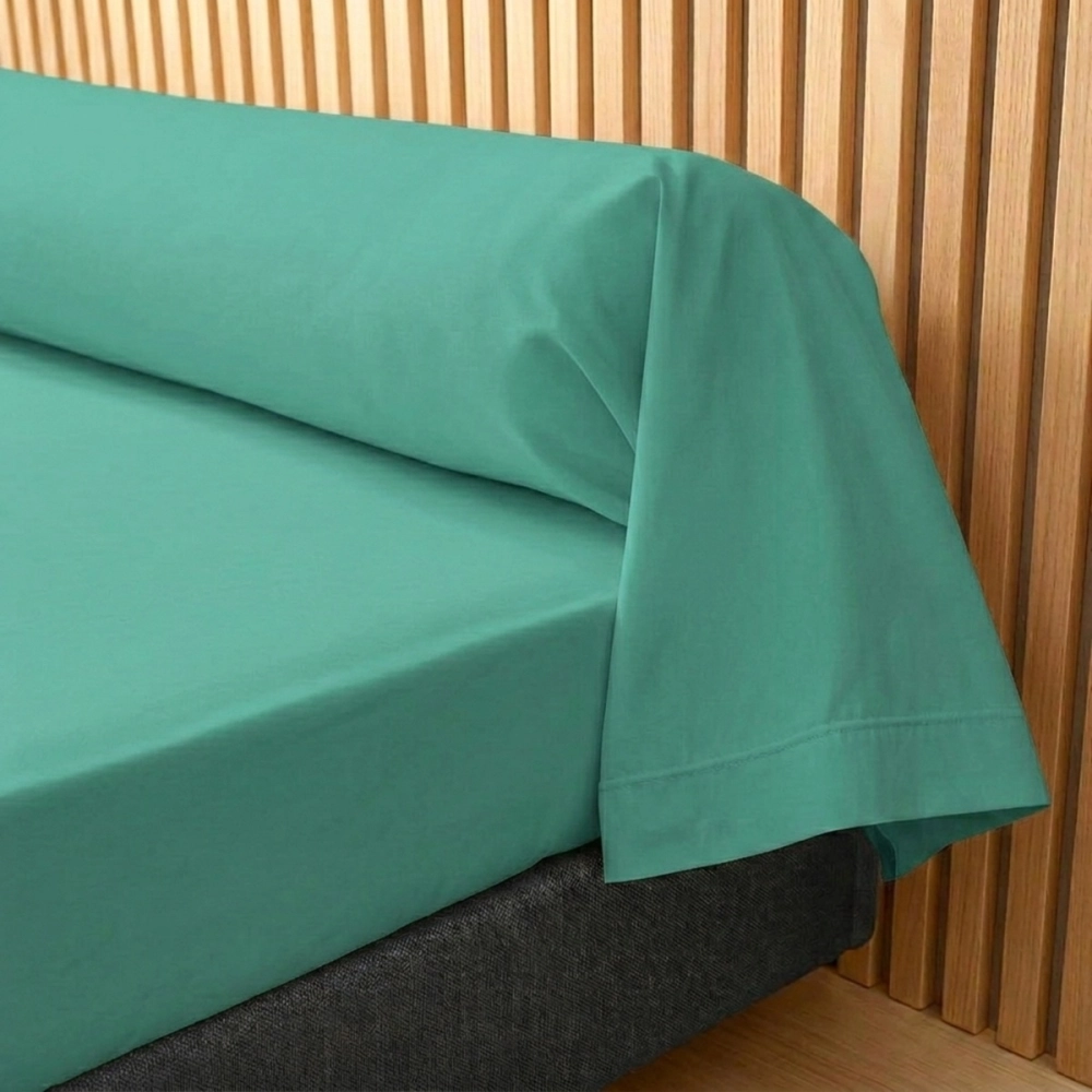 Taie de traversin 45x185 cm en percale de coton 80 fils/cm² - Couelur grand teint, Oeko-Tex