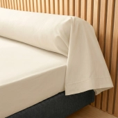 Taie de traversin 45x185 cm en percale de coton 80 fils/cm² - Couelur grand teint, Oeko-Tex