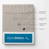 Taie de traversin 45x185 cm en percale de coton 80 fils/cm² - Couelur grand teint, Oeko-Tex