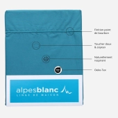 Taie de traversin 45x185 cm en percale de coton 80 fils/cm² - Couelur grand teint, Oeko-Tex