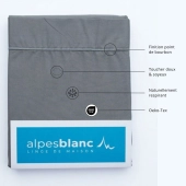Taie de traversin 45x185 cm en percale de coton 80 fils/cm² - Couelur grand teint, Oeko-Tex