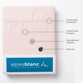 Taie de traversin 45x185 cm en percale de coton 80 fils/cm² - Couelur grand teint, Oeko-Tex
