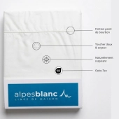 Taie de traversin 45x185 cm en percale de coton 80 fils/cm² - Couelur grand teint, Oeko-Tex