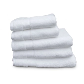 Lot de 5 serviettes de bain 100% coton 600g/m² - Absorption, douceur & moelleux, 3 tailles, fabriquées au Portugal