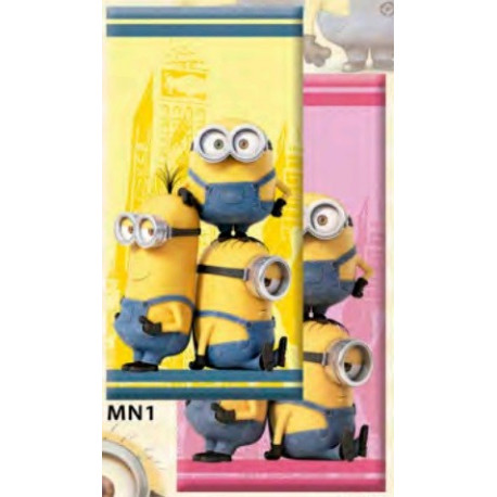 Serviette de plage Minions Rose 70 x 140
