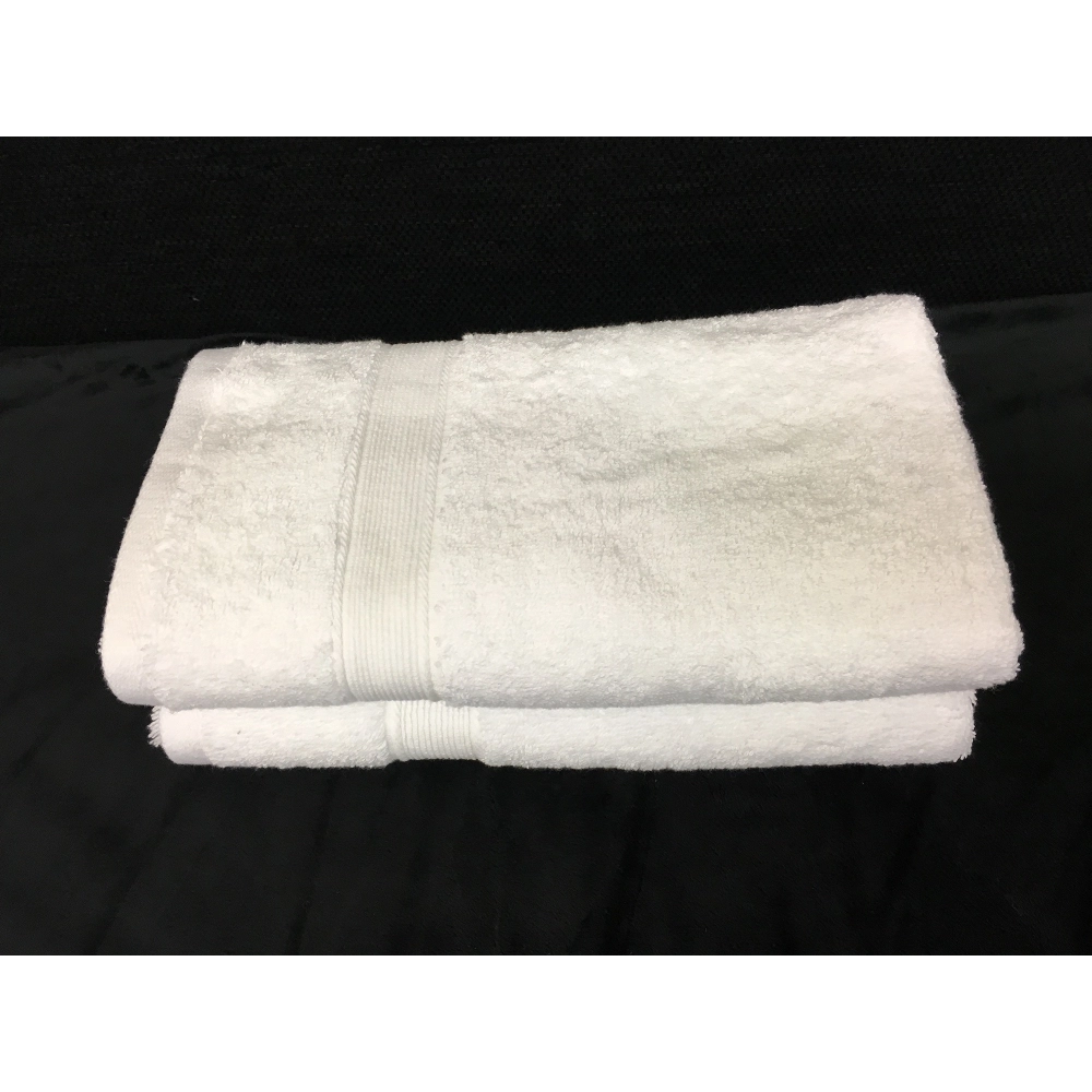 Lot de 5 serviettes éponge blanches - 100 % coton 600 g/m², grande absorption, douceur incomparable, 3 tailles