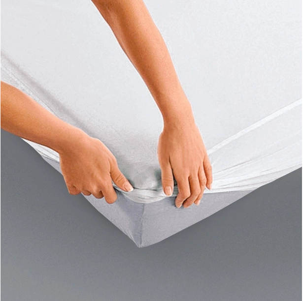 Protège matelas molleton coton 200g/m² imperméable 2x90x200 cm - Forme drap housse pour lits tête et pieds relevables