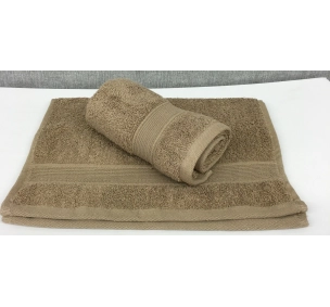Lot de 2 Serviettes Invités Beige - 30x50 
