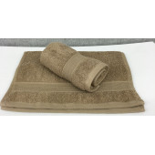 Lot de 2 Serviettes Invités Beige - 30x50 