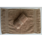 Lot de 2 Serviettes Invités Beige - 30x50 