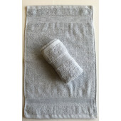 Lot de 2 Serviettes Invités Gris - 30x50 