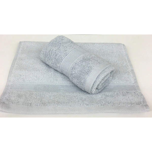 Lot de 2 Serviettes Invités Gris - 30x50 