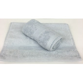 Lot de 2 Serviettes Invités Gris - 30x50 