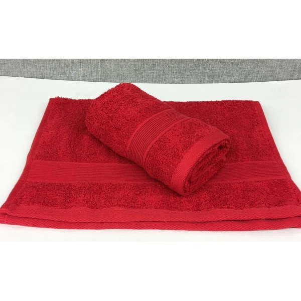 Lot de 2 Serviettes Invités Rouge - 30x50 