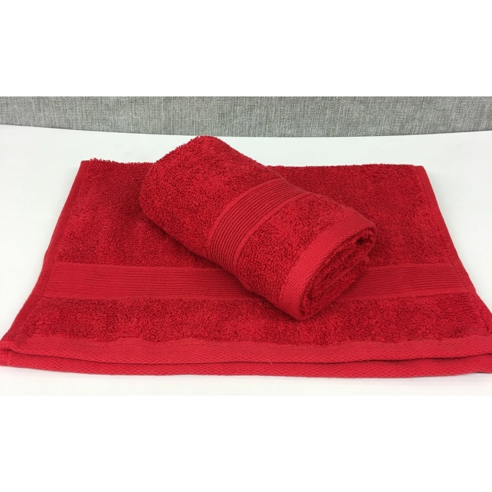 Lot de 2 Serviettes Invités Rouge - 30x50