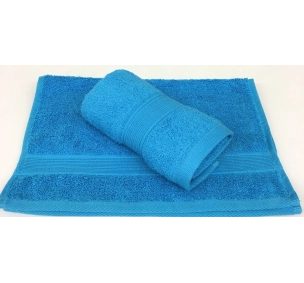 Lot de 2 Serviettes Invités Turquoise - 30x50 