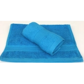 Lot de 2 Serviettes Invités Turquoise - 30x50