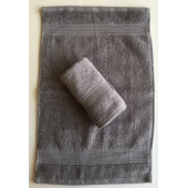 Lot de 2 Serviettes Invités Anthracite - 30x50