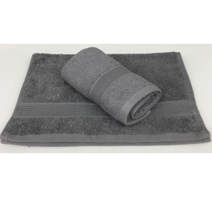 Lot de 2 Serviettes Invités Anthracite - 30x50 