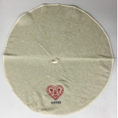 Essuie Main Rond Cœur Beige