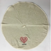Essuie Main Rond Coeur Beige