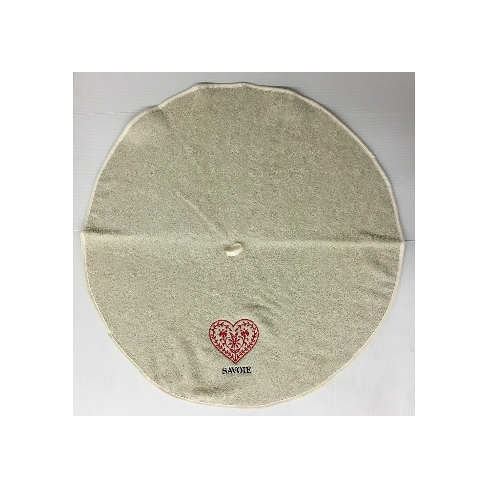 Essuie Main Rond Coeur Beige