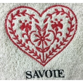 Essuie Main Rond Coeur Beige
