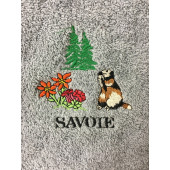 Essuie Main Rond Marmotte Gris