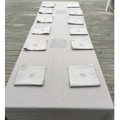 Nappe Brodée Rectangle Angele - 150x240cm