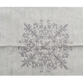 Nappe Brodée Rectangle Angele - 150x300 cm