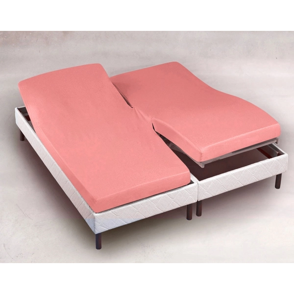 drap housse 2x80x200 Rose