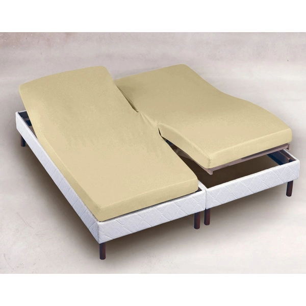 Drap Housse 2x80x200 Ecru TPR