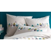 Lot de 2 taies d'oreiller Carrée 65x65 cm Esprit Scandinave Coton