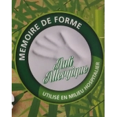 Surmatelas à mémoire de forme 140x190 cm en Visco et fibre de bambou 5,5 cm - Soutien du dos et sommeil réparateur