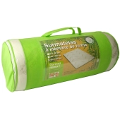 Surmatelas à mémoire de forme 140x190 cm en Visco et fibre de bambou 5,5 cm - Soutien du dos et sommeil réparateur