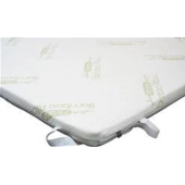 Surmatelas à mémoire de forme 140x190 cm en Visco et fibre de bambou 5,5 cm - Soutien du dos et sommeil réparateur