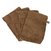 Lot de 10 gants de toilette 100 % coton éponge 600g/m² 20x15 cm - Absorbants, nettoient en douceur, pour un usage quotidien